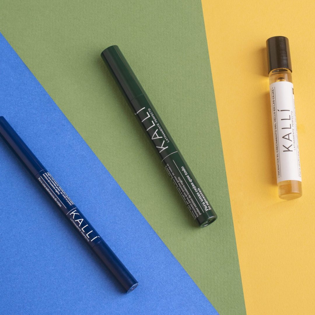 Productos Kallí para cejas y pestañas disponibles en Samsara Madrid.